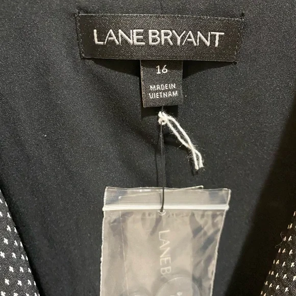 Lane Bryant Ladies Black & White Speck Blazer - 16 - Picture 2 of 12